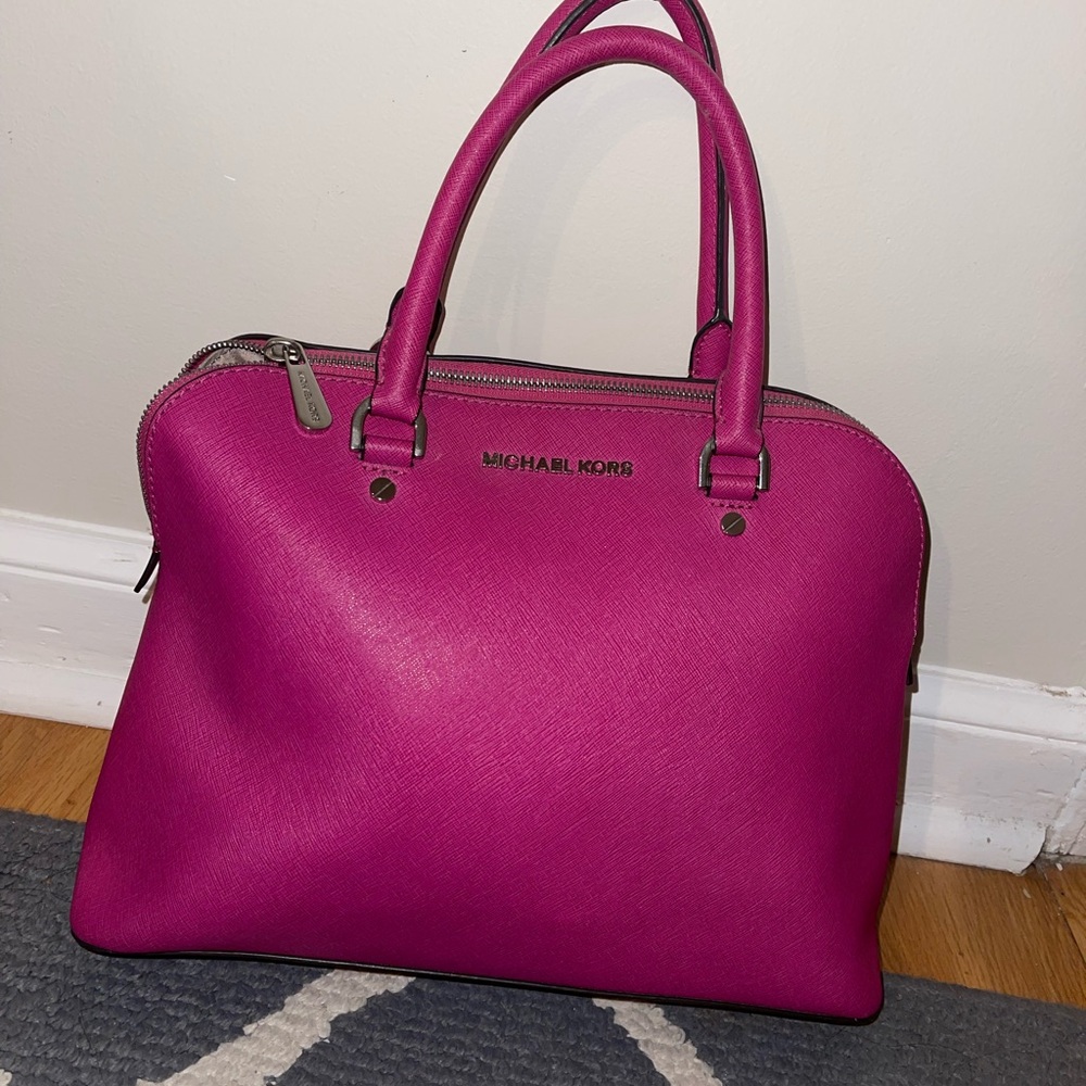 Michael Kors Fuchsia Satchel Bag